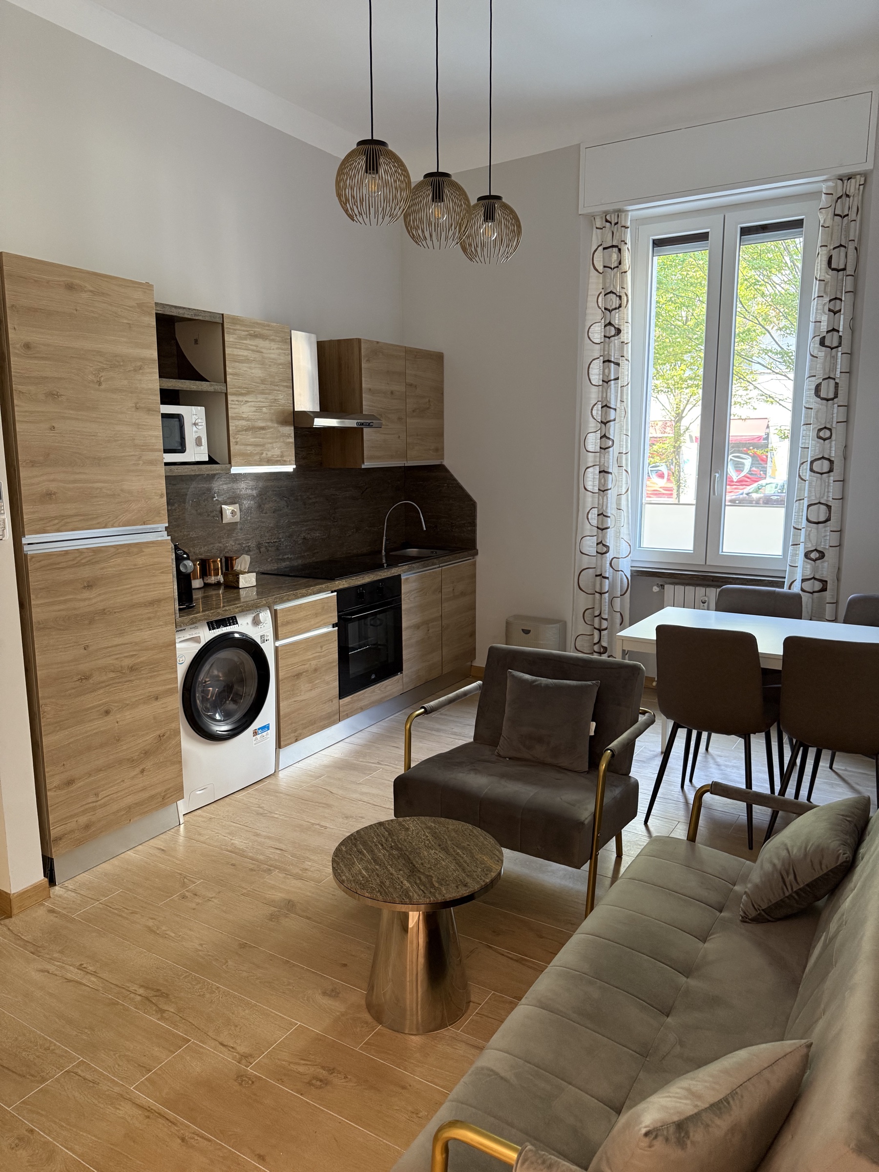 Bassini Apartment, Living room & kitchen 2